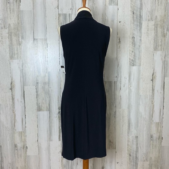 Norma Kamali Sleeveless Side Drape Dress, L - Picture 7 of 8